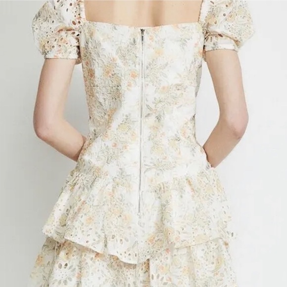 Bardot Broderie Corset Dress in Tropical - Picture 2 of 7